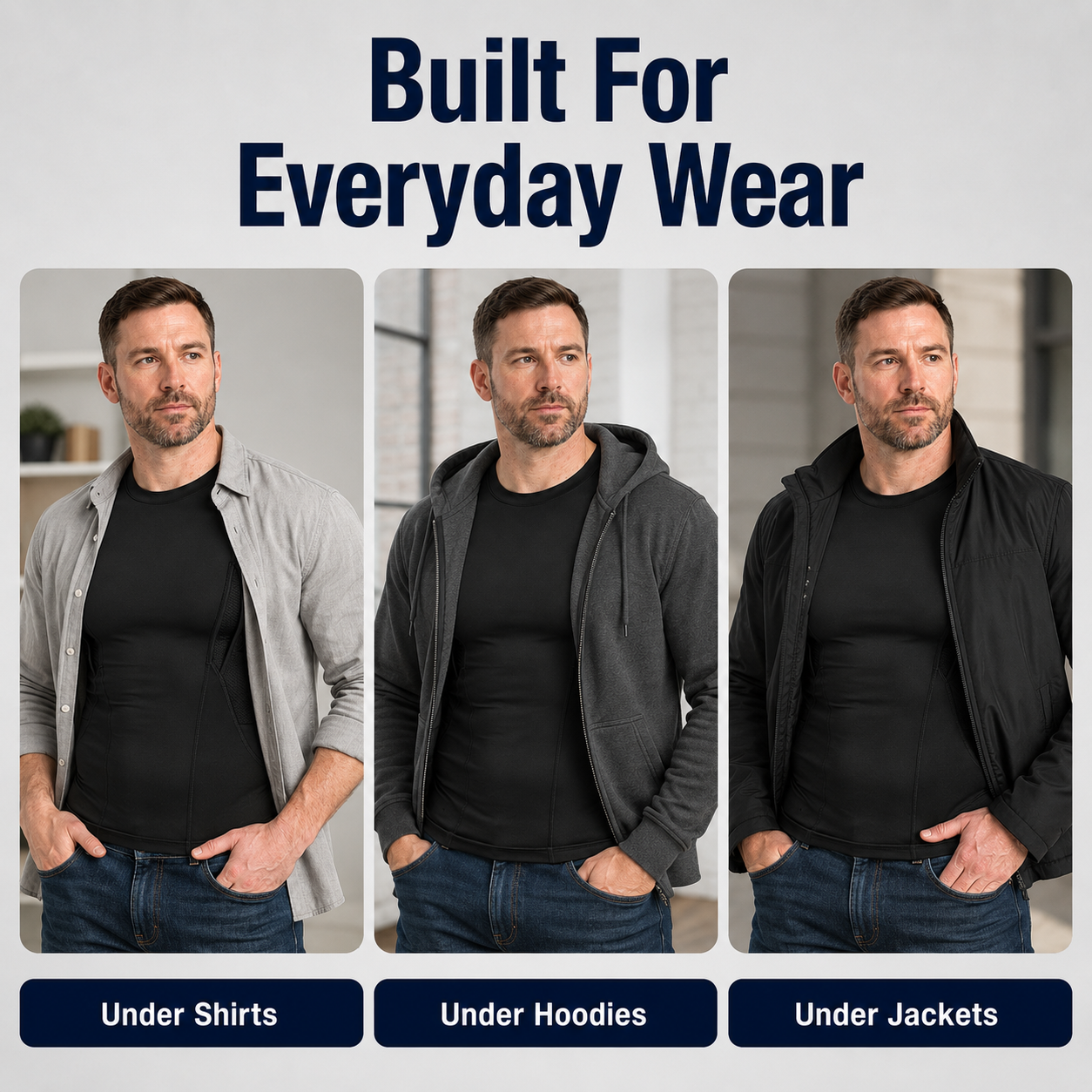 Concealed Carry Compression Shirt – Dual Holster Tactical Undershirt for Men