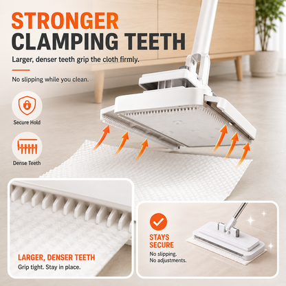 No-Touch One-Press Flat Mop | Hands-Free Cleaning