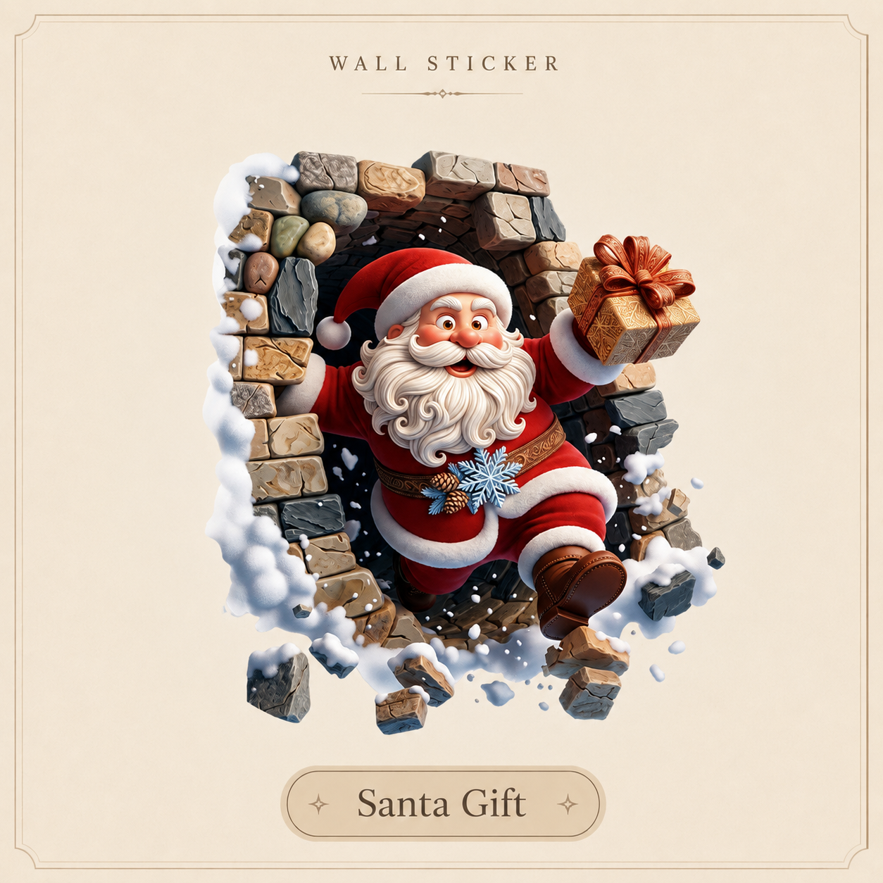 🔥Last Day 49% OFF -3D Holiday Wall Stickers | Christmas & Halloween Decor