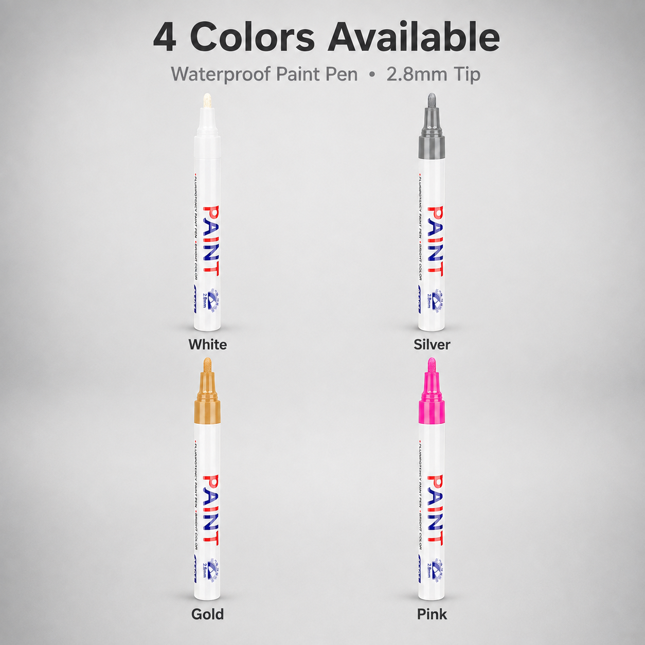 🔥Last Day 49% OFF -Waterproof Oil-Based Paint Marker Pen – 12 Colors