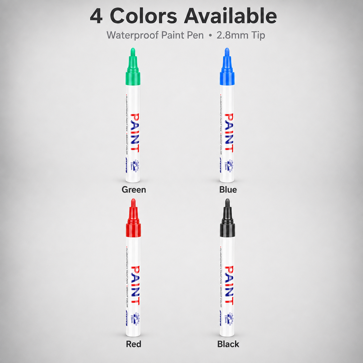 🔥Last Day 49% OFF -Waterproof Oil-Based Paint Marker Pen – 12 Colors