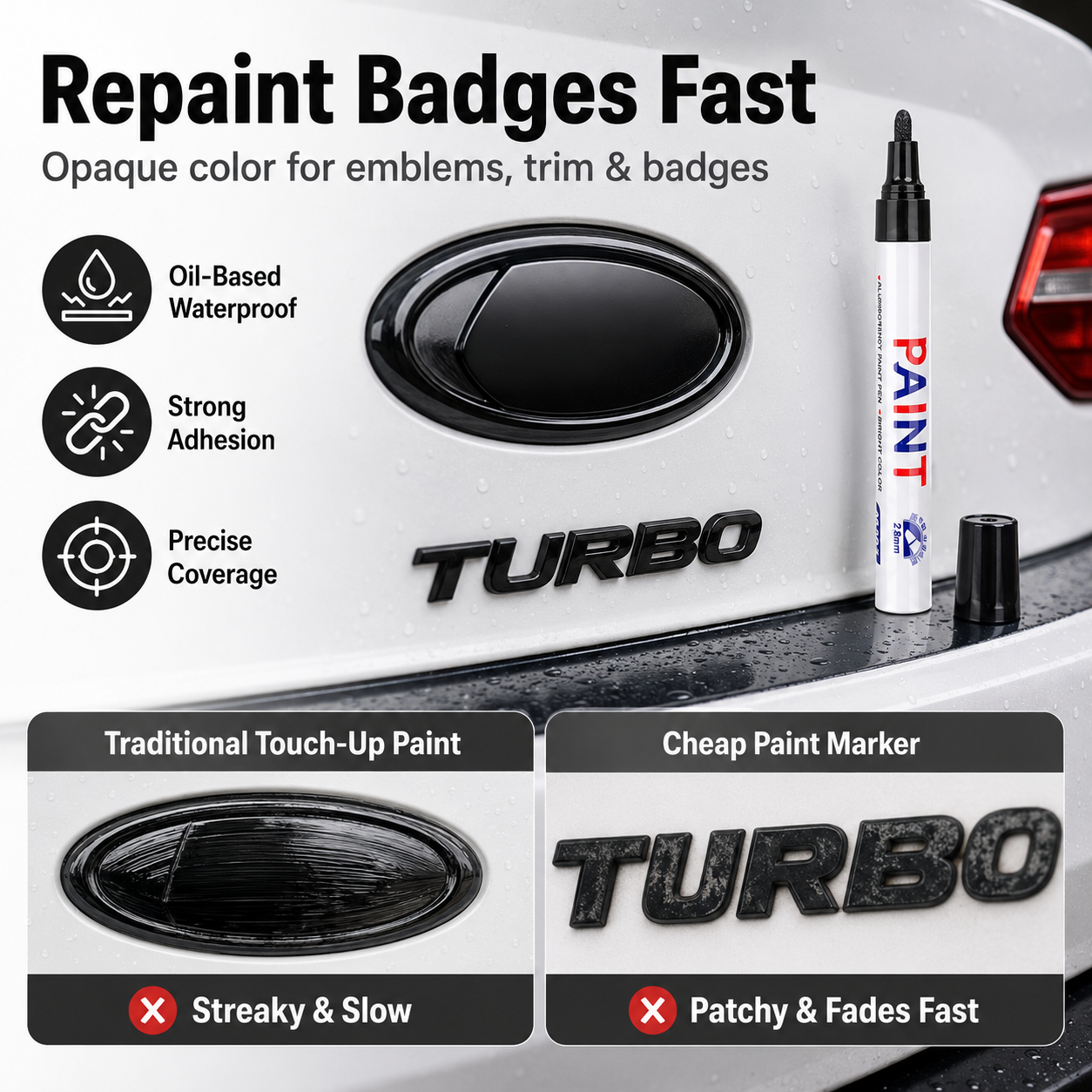 🔥Last Day 49% OFF -Waterproof Oil-Based Paint Marker Pen – 12 Colors