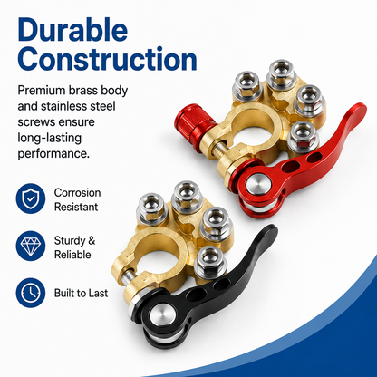 🔥Hot Sale 49% OFF-Quick Disconnect Battery Terminal Connectors | 12V & 24V