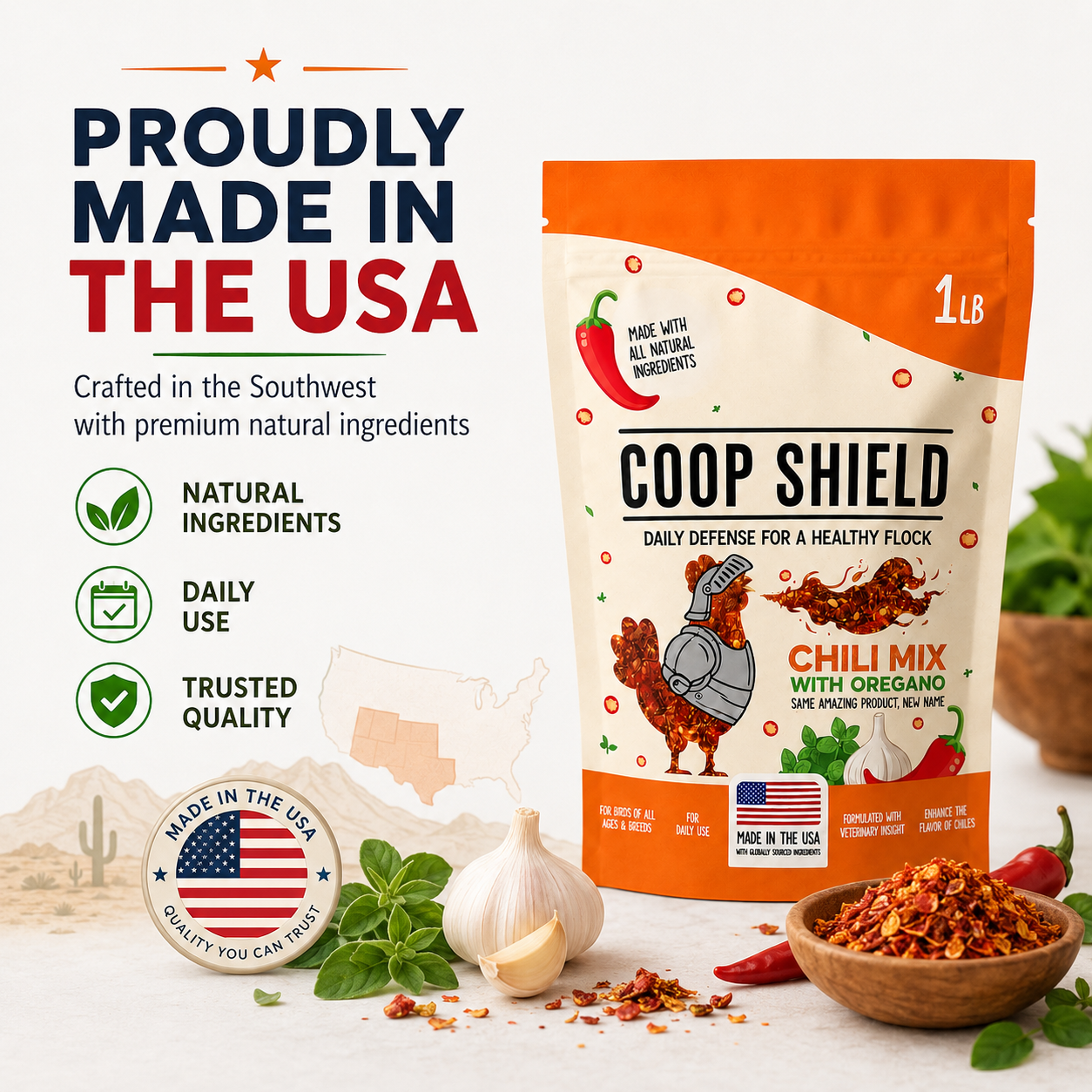 🐔🛡️Chicken De-Wormer Chili Mix with Oregano | Daily Flock Protection