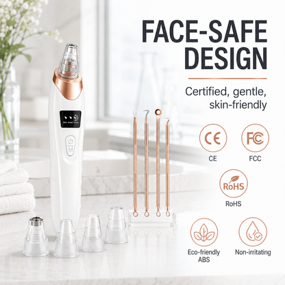 ✨Blackhead Remover Pore Vacuum – 3 Levels & 5 Probes