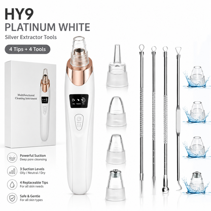 ✨Blackhead Remover Pore Vacuum – 3 Levels & 5 Probes