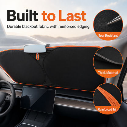 Foldable Car Windshield Sunshade – Heat & UV Blocking