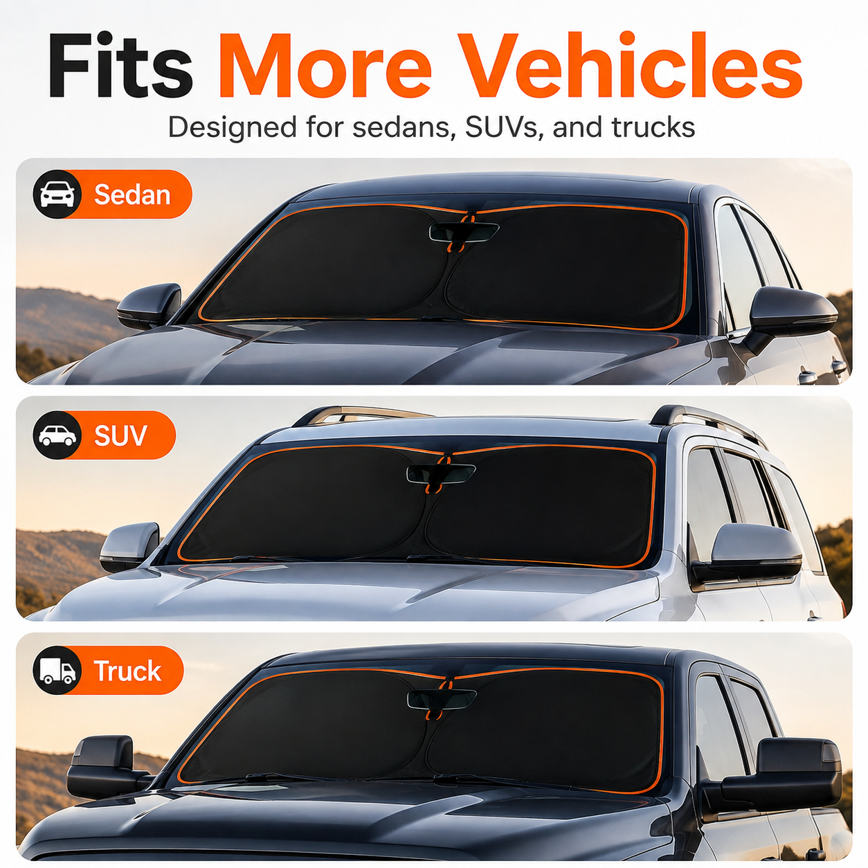 Foldable Car Windshield Sunshade – Heat & UV Blocking