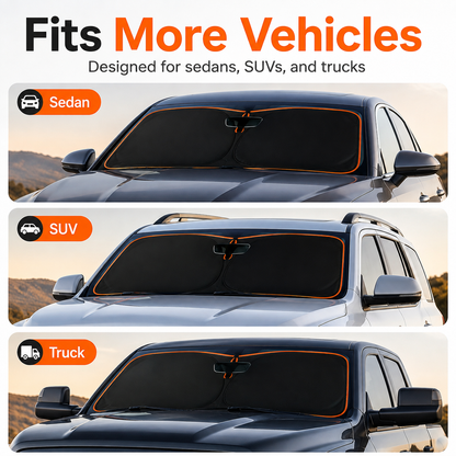 Foldable Car Windshield Sunshade – Heat & UV Blocking