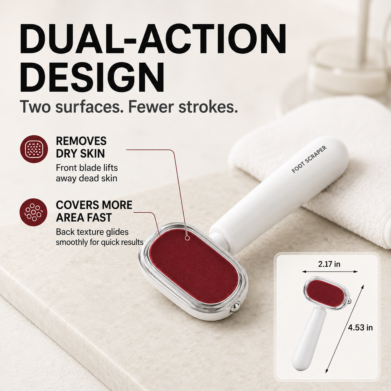 Dual-Sided Foot Callus Remover & Foot File | Wet & Dry