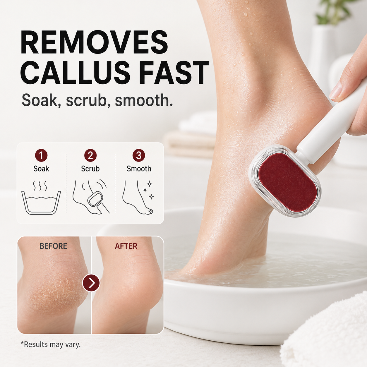 Dual-Sided Foot Callus Remover & Foot File | Wet & Dry