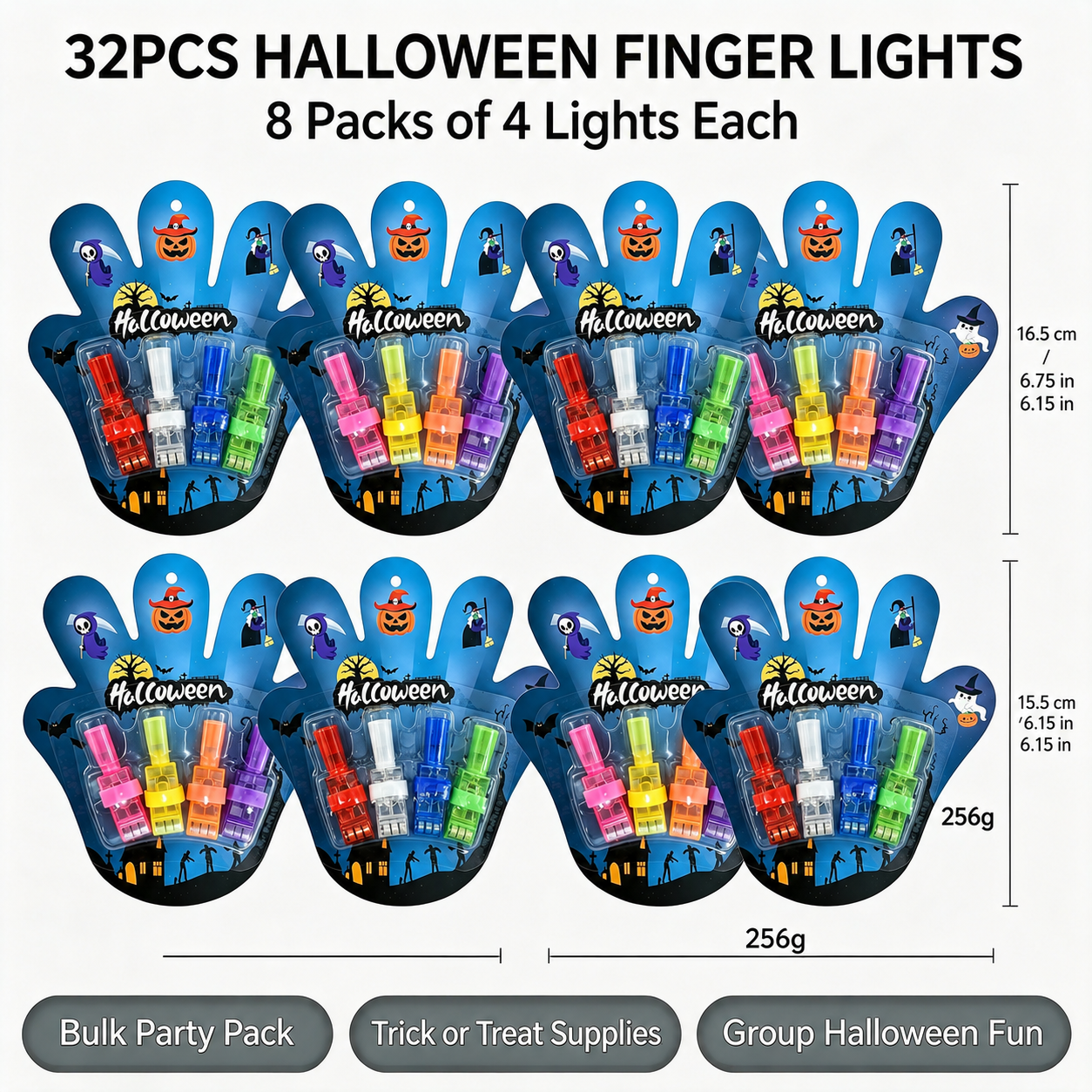🎃 Spooky Pattern Finger Projector Lights