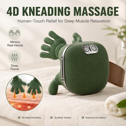 4D Heated Neck & Body Massager | Wireless Deep Kneading