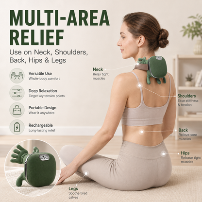 4D Heated Neck & Body Massager | Wireless Deep Kneading