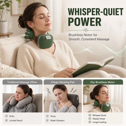 4D Heated Neck & Body Massager | Wireless Deep Kneading