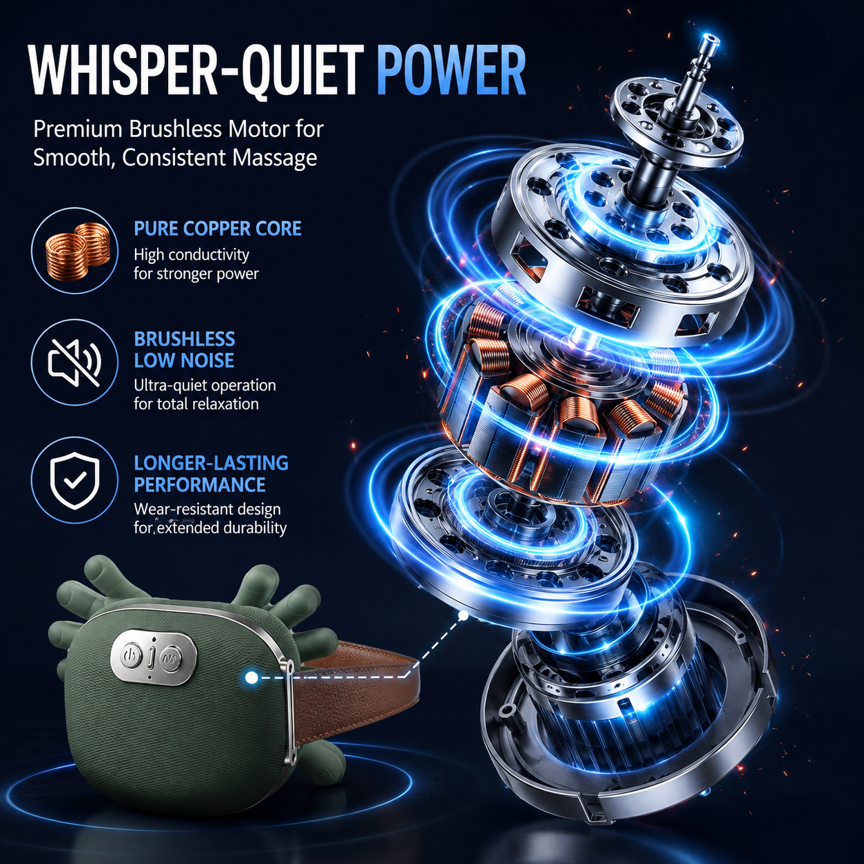 4D Heated Neck & Body Massager | Wireless Deep Kneading