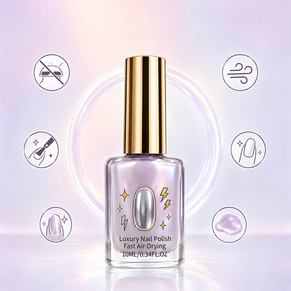 💅Lilac Glossy Mirror Fast Dry Nail Strengthener