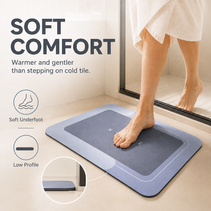 💧Quick-Dry Diatomaceous Earth Bath Mat | Non-Slip