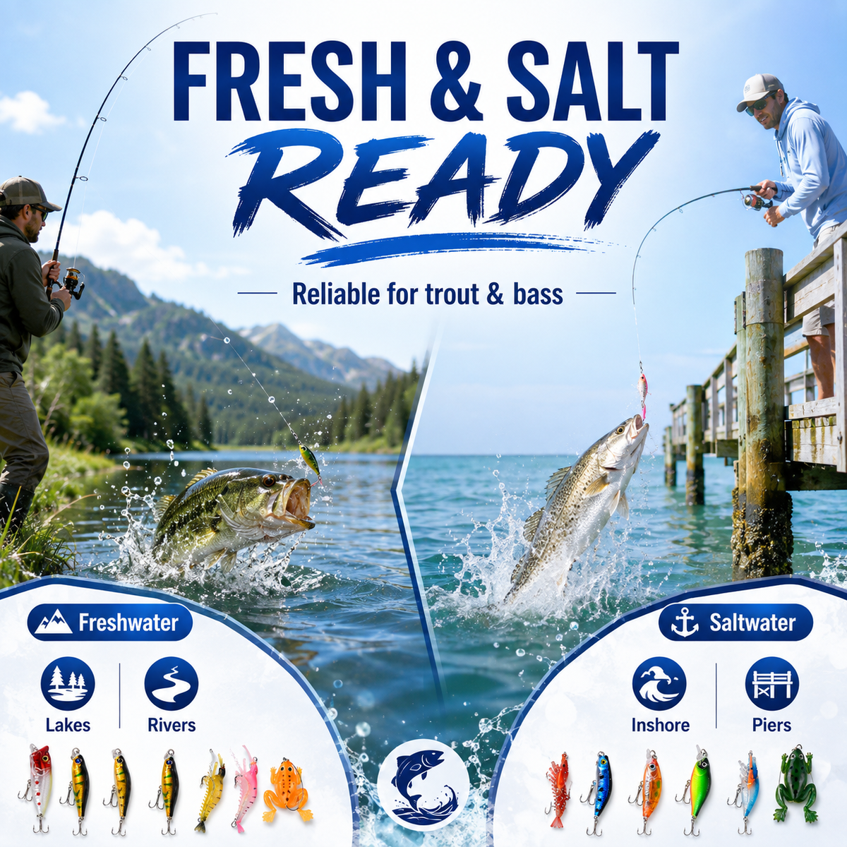 Fishing Lure Advent Calendar – 24-Piece Angler Gift