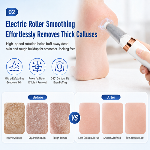 Electric Foot Callus Remover | USB-C Pedicure Tool
