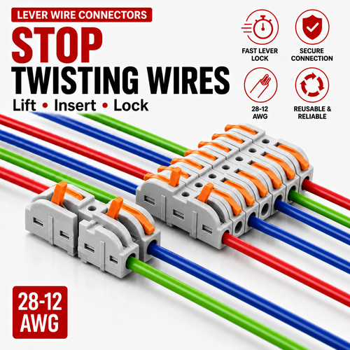 Push-In Lever Wire Connector Kit