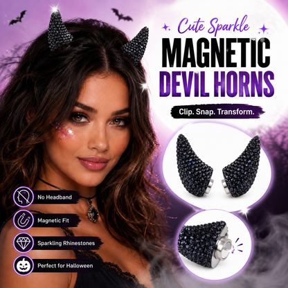 💥 LAST DAY 50% OFF - 😈✨ Cute Sparkle Magnetic Devil Horns (A Pair)