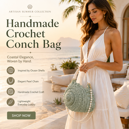 🐚Crochet Conch Bag✨