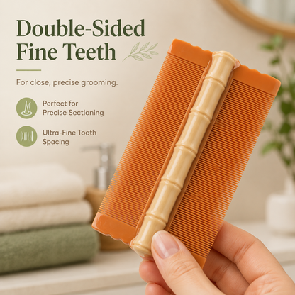 🌿 Double-Sided Fine Teeth Comb – Lice, Nit & Scalp Care Grooming Tool