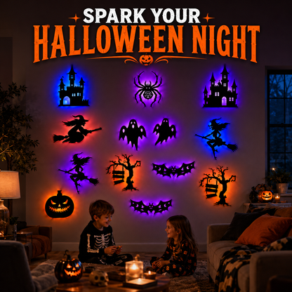 🎃 Halloween LED Glow Silhouette Light