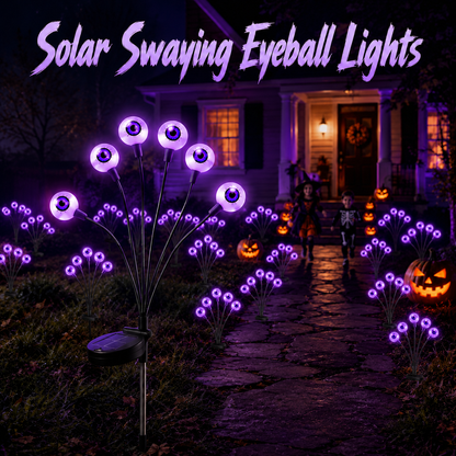 Solar Swaying Eyeball Halloween Lights 👁️✨