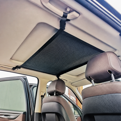 🚗 Car Ceiling Storage Net with Zipper