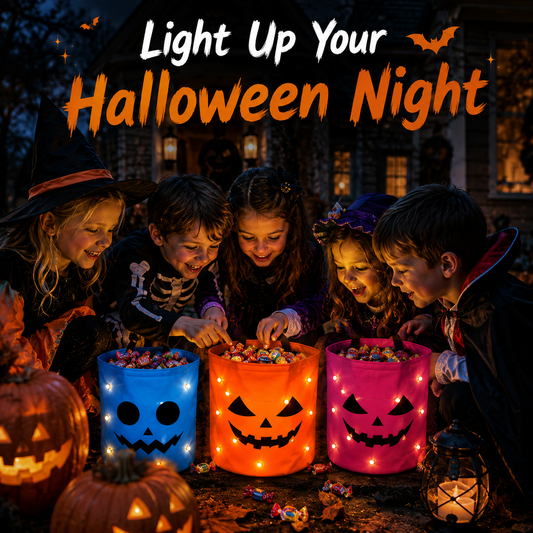 🎃 LED Glowing Halloween Pumpkin Bag