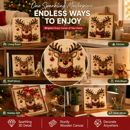 DIY Christmas Reindeer Framed Pearl Painting Kit🎁