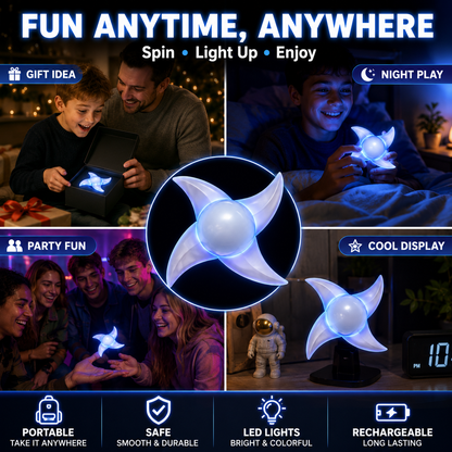 Vortex Glow - 7-Mode LED Light-Up Fidget Spinner⚡