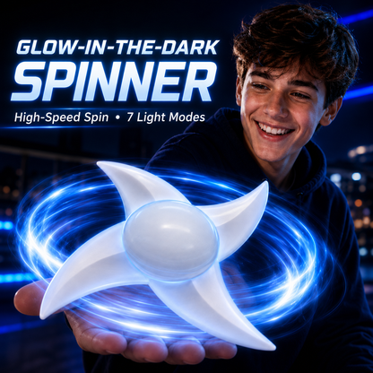 Vortex Glow - 7-Mode LED Light-Up Fidget Spinner⚡