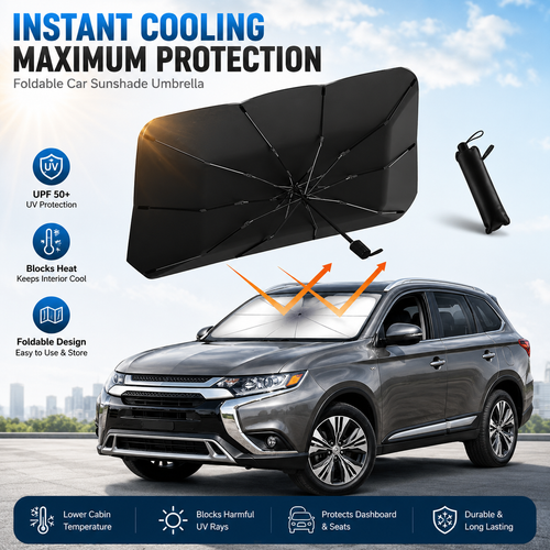 🚗 Foldable Windshield Sun Shade Umbrella
