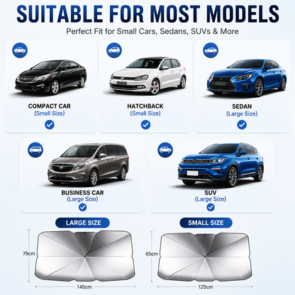🚗 Foldable Windshield Sun Shade Umbrella