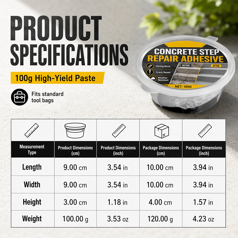 🧱One application solves all your stair crack problems! High-strength concrete repair adhesive