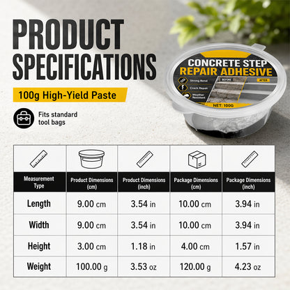 🧱One application solves all your stair crack problems! High-strength concrete repair adhesive