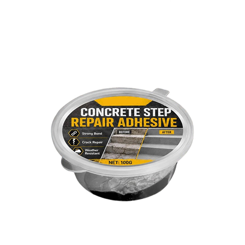 🧱One application solves all your stair crack problems! High-strength concrete repair adhesive