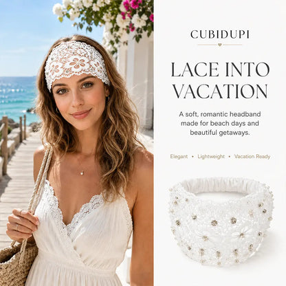 ✨Plum Blossom Hollow Beaded Wide Headband