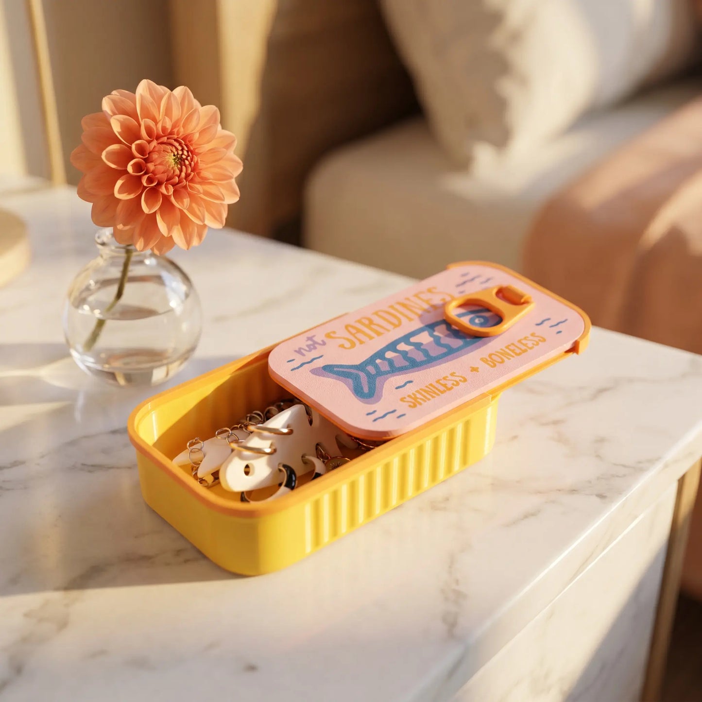 🐟 Not Sardines Jewelry Holder Container