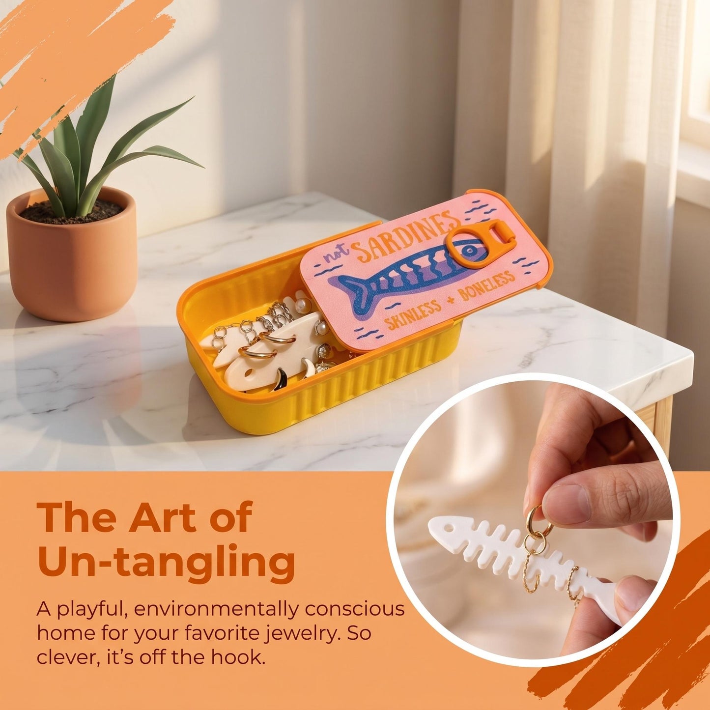 🐟 Not Sardines Jewelry Holder Container
