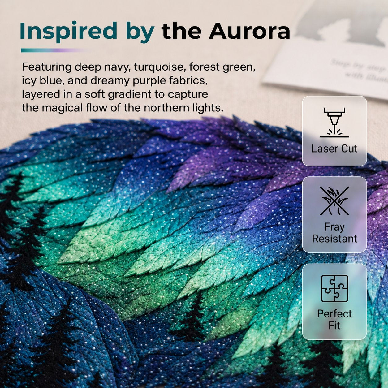 🎁Northern Lights Wildlife DIY Patchwork Kit