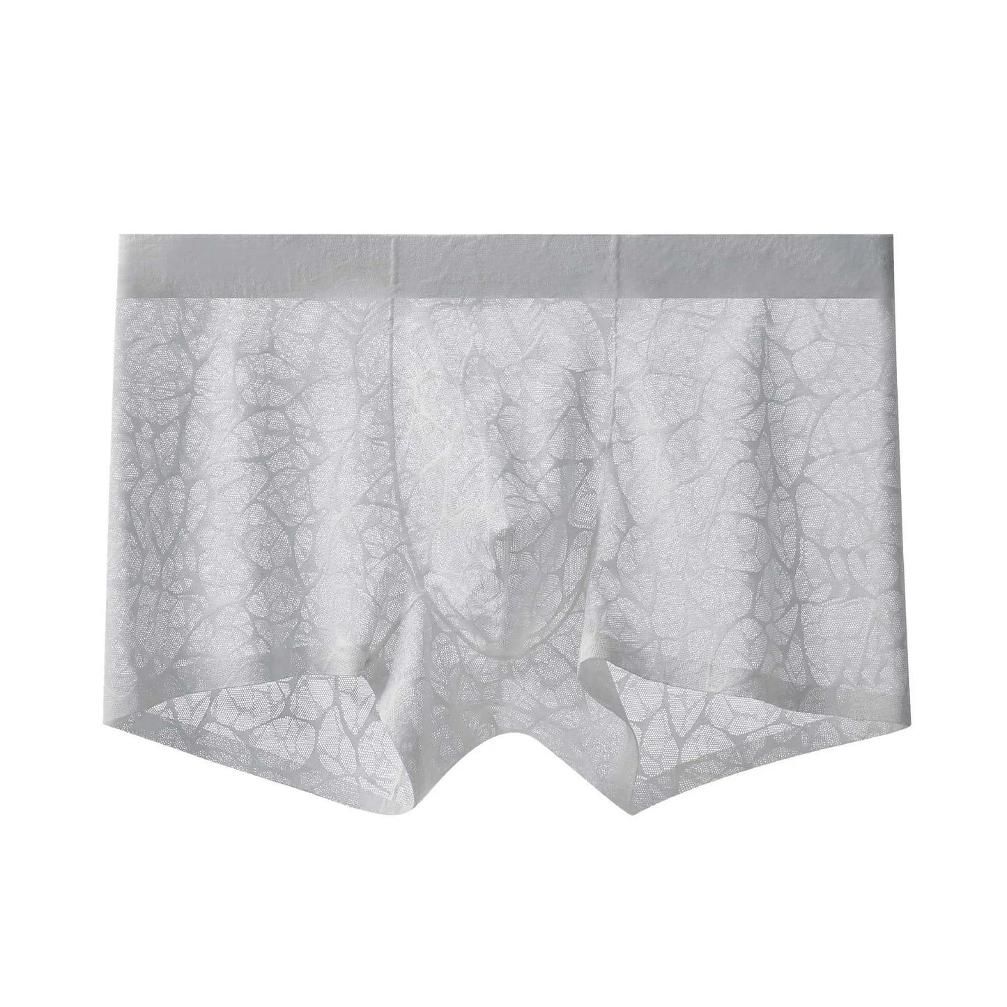 Men's Leopard Lace Ice Silk Boxer Briefs
