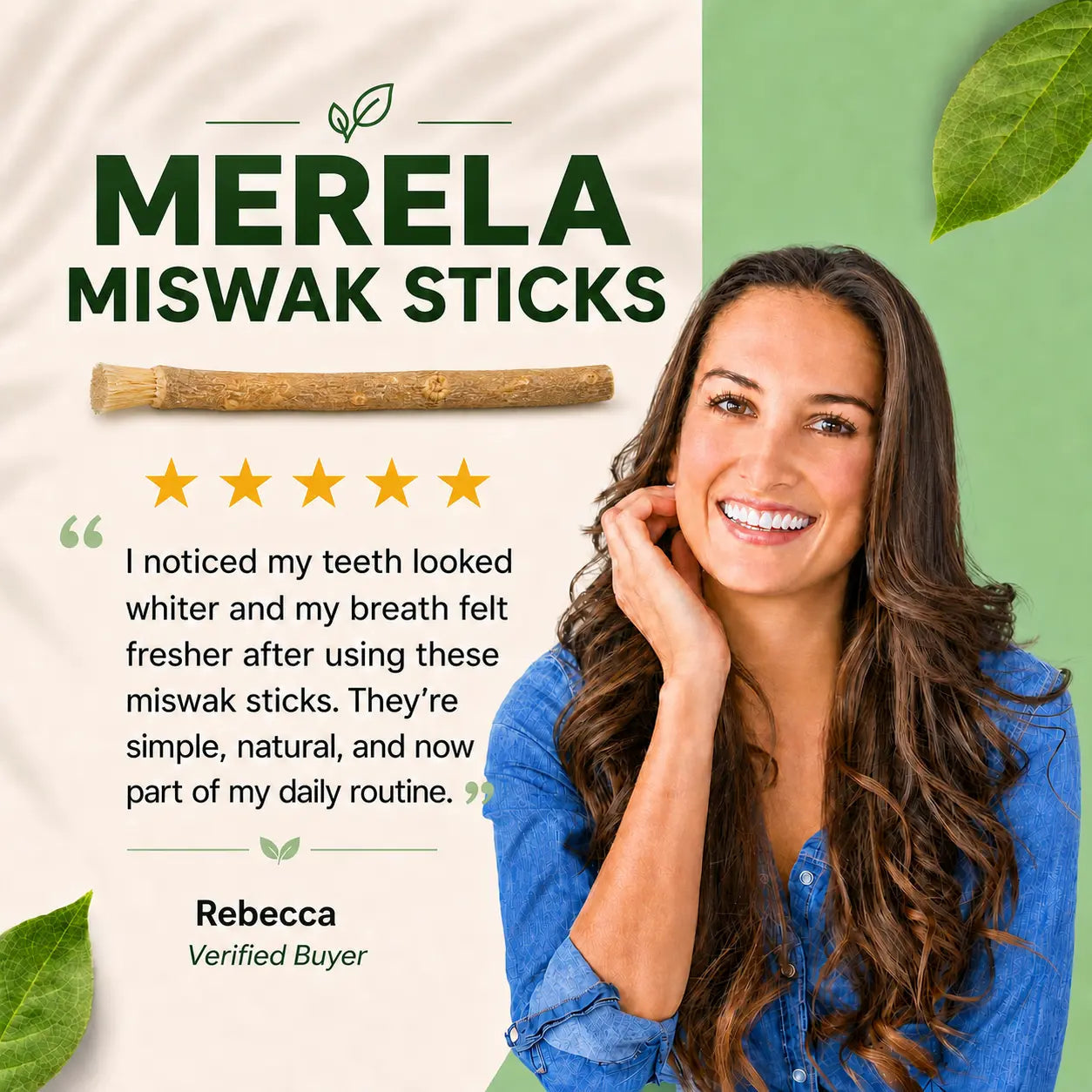 Miswak Sticks for Teeth Organic | Siwak Toothbrush Stick
