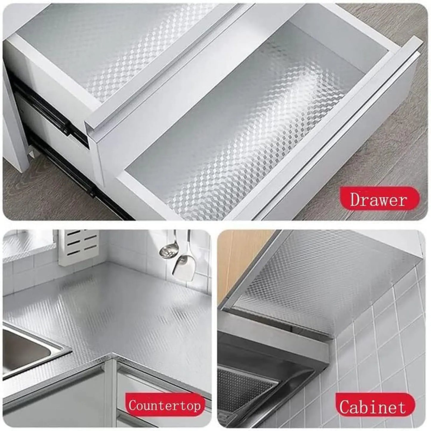 🍳Oil-Proof Aluminum Foil Kitchen Backsplash Wallpaper