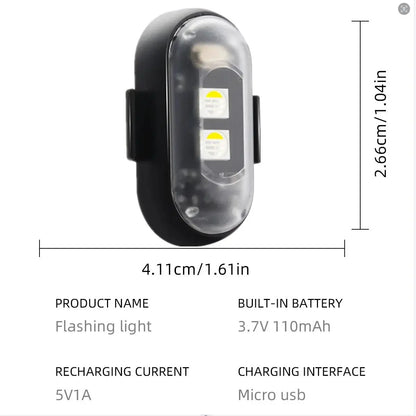 🚨 Remote Wireless RGB LED Strobe Light