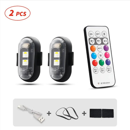 🚨 Remote Wireless RGB LED Strobe Light