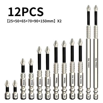 🪛 PH2 Magnetic Impact-Resistant Screwdriver Bit Set